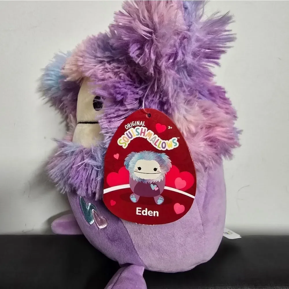 Squishmallows Official Kellytoys Plush 8 Inch Eden the Purple Big Foot